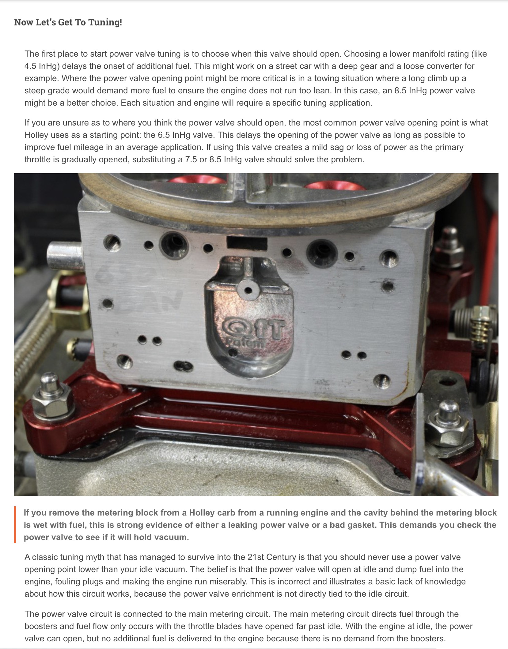 Studebaker Resource Portal ( Holley Power Valve )